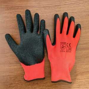 Seamless Knit Polyester Latex-Coated Vietnam New Top Elastic Knitted wrist Polyester Gloves For Construction - Product Image 3