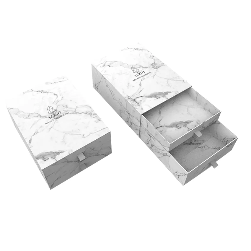 Olomt — Double couche fait à la main, boîte à Cadeau en marbre de haute qualité, coffret en papier d'emballage de Cadeau, personnalisable par le fabricant