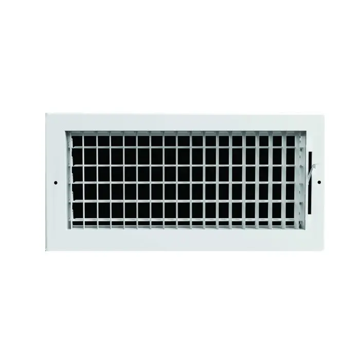 Grille d'alimentation HVAC Registres et grilles en aluminium à double déviation Grille d'alimentation à double déviation