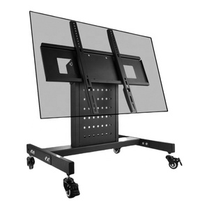 Carrello <span class=keywords><strong>TV</strong></span> per Teleprompter da Palco 32-65 Pollici, Supporto Mobile per Display <span class=keywords><strong>TV</strong></span> fino a 40KG con Ruote - Product Image 1