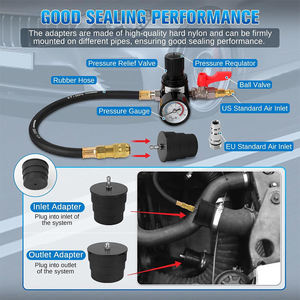 Kit de <span class=keywords><strong>test</strong></span> de fuites pour système turbo 10 pièces, outils pour véhicules, pour tester les fuites de suralimentation du turbocompresseur, tailles 1-3/8''-3-1/2'' - Product Image 3