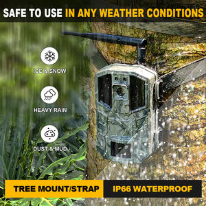 Caméra de <span class=keywords><strong>chasse</strong></span> sans fil avec <span class=keywords><strong>carte</strong></span> <span class=keywords><strong>SIM</strong></span> étanche IP66, thermique, 4G, Wifi, pour la <span class=keywords><strong>chasse</strong></span>, la surveillance de sentiers - Product Image 3