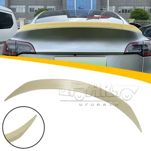 Haosheng 3M Tape Easy Installation Carbon Fiber Taiwan Style Rear Tail Wing Spoiler Wing Cover For Tesla Model Y