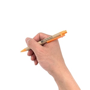 Custom Eco-Friendly Recycled Paper Pen 0.5mm Writing Width Promotional <b>Cheap</b> Eco-Conscious Pen - Product Image 3