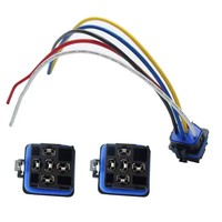 Relay Otomatis Tahan Air JD2912 12v 240v 40a 45a 110v 220v 380v 240v 4 Pin 5 Pin Set Soket Relay Kabel Harness