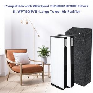 Filtro de Repuesto 1183800 Compatible con Whirlpool WPT80(P/B) y 817800, Apto para Purificador de Aire Whispure Large Tower - Product Image 6