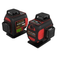 Haute précision faisceau vert Rechargeable 4D 16 lignes auto-nivelant Mode d'impulsion niveaux laser Protection IP54