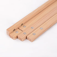 Marco para Colgar Pósteres de 12 Pulgadas, Negro, Barras de Madera para Colgar Cuadros, Fotos, Impresiones, Mapas, Obras de Arte en Lienzo