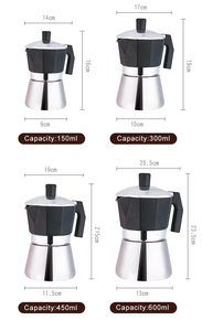 Mayorista Personalizado Aluminio 430 <span class=keywords><strong>Acero</strong></span> <span class=keywords><strong>Inoxidable</strong></span> Verter Sobre Espresso Térmico 3 6 9 <span class=keywords><strong>12</strong></span> <span class=keywords><strong>Tazas</strong></span> Mocha <span class=keywords><strong>Cafetera</strong></span> Moka Pot - Product Image 6