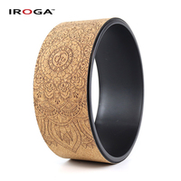 Rueda de Yoga de Corcho TPE Personalizada Iroga Fitness con Anillo de PP ABS - Antideslizante y Duradera, Muestra Gratis