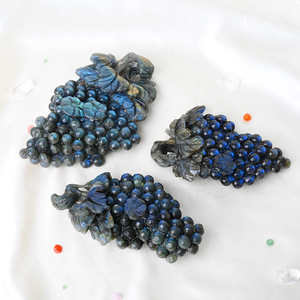 Handmade <b>Crystal</b> Grapes Labradorite Carved for Decoration - Product Image 2