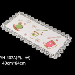 Tapis de table en vinyle imprimé floral de haute qualité Design <span class=keywords><strong>fantaisie</strong></span> 40*84cm anti-dérapant résistant à la chaleur étanche à usage domestique - Product Image 2