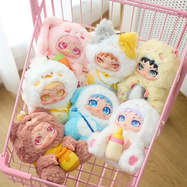 Original Fashion Blind Box Collection Plush Toys Figure Series Stuffed Dolls with Key Chain Mysterious Mystery Boxes Toy