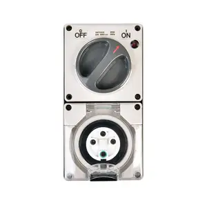 Australia standard IP66 Socket switch industrial durable waterproof 500V 10A 4pin electrical industrial switches and sockets