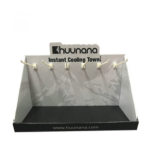 Custom Eco-Friendly Foldable PDQ Cardboard Display Modern Ready Countertop <strong>Hook</strong> Counter <strong>Shelf</strong> for Detail Made Recyclable - Product Image 2