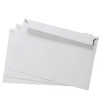 Sobre Rectangular de Cartón Corrugado Kraft, Laminado Mate, Impreso en Cuatro Colores con Logotipo Personalizado, Bolsa para Documentos y Tarjetas, No Doblar, Envío Exprés