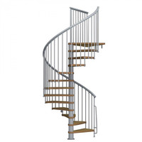 Escalier en colimaçon en acier au carbone Prima, escalier coulissant de haute qualité, carreaux populaires pour escalier intérieur/extérieur