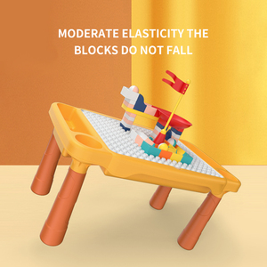 Grosir mainan meja belajar bayi <span class=keywords><strong>multi</strong></span> fungsi blok bangunan anak-anak meja permainan bayi - Product Image 6