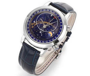 Reloj Clásico Elegante de Lujo, Estilo Cielo Estrellado, Edición Limitada, Movimiento en Forma de Corazón, Cristal de Vidrio, Ventana de Esfera con Indicador - Product Image 3