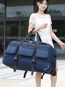 Bolsa de Lona con Ruedas Expandible Personalizada con Logotipo, Bolsa de Viaje Extra Grande, Negra, Táctica, para Caza - Product Image 5