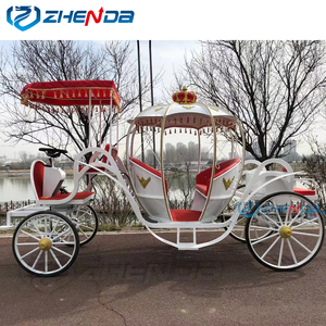 Chariot de tourisme royal en forme de citrouille à 4 roues de haute qualité, tiré par des chevaux - Product Image 6
