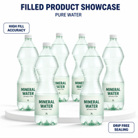 Solution tout-en-un pour le lavage, le rinçage, le remplissage et le bouchage automatiques d'eau potable pure minérale en bouteilles PET et en verre