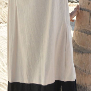 Manufacturer Women Maxi Abaya Color block Custom Loose Fit Slit Hem Prayer Dress Middle East Style All Seasons Lightweight - Product Image 4