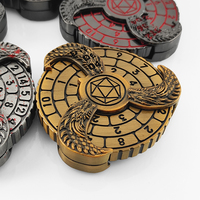 AUSTOR 7-Die DND Set dadu akrilik inti cair Resin tepi tajam polihedral untuk permainan RPG