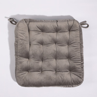 Coussin de siège carré personnalisé en velours uni, capitonné, épais, pour chaise ou coussin de sol tatami