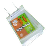 Bolsas de Embalaje con Cierre de Alambre LDPE Duraderas, Diseño Termosellable para Empacar Zanahorias, Papas y Vegetales Frescos