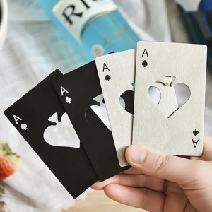Stainless Steel Spades A Winemaker Bottle Opener <b>Playing</b> <b>Cards</b> Bottle Opener Credit <b>Card</b> Beer Bottle Opener - Product Image 2