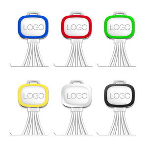 Lulin LED Light 4 en 1 Cargador corto Tipo-C <span class=keywords><strong>Cable</strong></span> USB 20cm Chaqueta TPE Listo para enviar para teléfonos móviles Cables de datos electrónicos - Product Image 3
