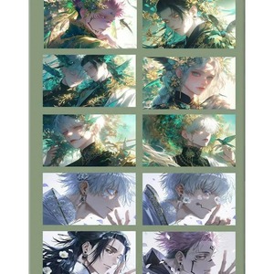 Senyu Culture Jujutsu Kaisen forêt série Whisper acrylique à collectionner papier <span class=keywords><strong>color</strong></span>é Gojo Satoru <span class=keywords><strong>Doujin</strong></span> cartes à jouer enfant cadeau - Product Image 2