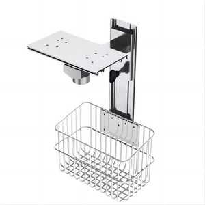 Wall Mounted Monitor <b>Bracket</b> Medical Grade <b>Ceiling</b> Mount For Patient Monitors ECG Machine With Basket Storage - Product Image 1