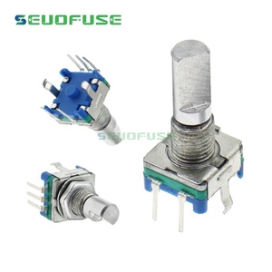 Ec11 saklar enkoder putar 15/20mm pegangan bunga Plum setengah poros 20 Bit Pulse potensiometer sinyal Digital - Product Image 2