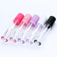 Tube vide pour brillant à lèvres, emballage cosmétique en plastique, applicateur avec bâtonnet, bouchon à vis, sérigraphie, anti-déversement, 6,3 ml