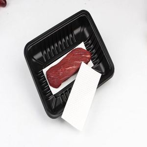 160mmX70mm White Meat Water Absorbent <b>Paper</b> <b>Pad</b> for Seafood Meat Fruit Vegetables-Environmentally Friendly Product - Product Image 5