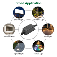 Alimentation LED étanche IP68 certifiée CE 12W à tension constante pour extérieur avec connecteur circulaire à vis de 2 broches