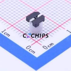 ตัวเก็บประจุแบบอิเล็กโทรไลต์อะลูมิเนียม SMD รุ่น VE-4R7M1HTR-0405, ขนาด D4xL5.3 มม., 4.7uF, 20%, 50V, ขา 4 มม. - Product Image 2