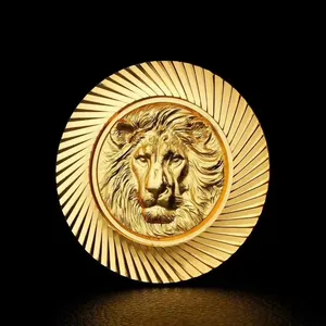 3D立体レリーフアニマルライオンシリーズ高品質記念コイン