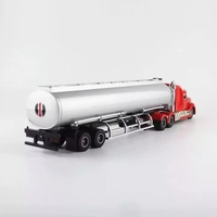 Camión de Juguete de Ingeniería Kenworth de Metal Fundido a Presión, Modelo de Camión Cisterna Pesado con Rueda Libre