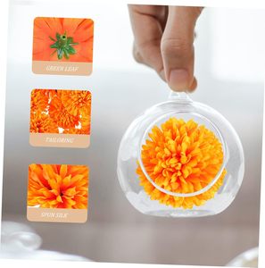 Artificial Marigold Flowers Silk Marigold Flower Head Artificial Carnation for Indian Weddings Indian Theme Diwali - Product Image 4