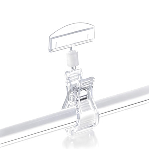 Tel Raf Ekranı Fiyat Etiketi ve Promosyon Tabelası Tutucu için Döner T-Slot POP Klipsi - Product Image 2