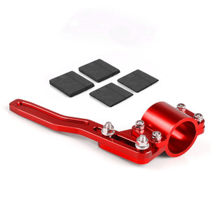 RASTP Barre d'extension de levier de commande de clignotant au volant en alliage d'aluminium rouge à dégagement rapide, réglable, style course - Product Image 1
