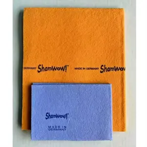 100% viscose rayon 20"x27" Germany nonwoven orange super absorbent shammy cloth shamwow cloth, sham wow