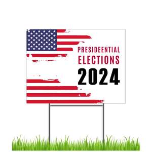 أفضل سعر لطباعة فناء كورفلوت مخصص مع لافتات على المحك لافتات فناء بلاستيكية مضلعة لعلامات العشب - Product Image 3