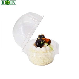 Tùy chỉnh dùng một lần mẫu miễn phí nhựa bản lề/Vỏ Sò trong suốt duy nhất/cá nhân muffin cupcake container - Product Image 3