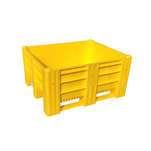 可定制耐用重型欧元托盘回收可堆叠4向塑料集装箱板条箱物流储物箱 - Product Image 1