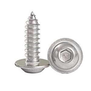 Vis autotaraudeuses en acier inoxydable 304 M3-M8 à tête champignon PWA avec six pans creux et rondelle pour le bois - Product Image 3