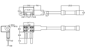H3-84B đáng tin cậy ô tô thiết bị điện tử mini Blade dual-khe cắm cầu chì chủ add-a-mạch cầu chì tap Adapter 15A 36V DC không thấm nước - Product Image 6